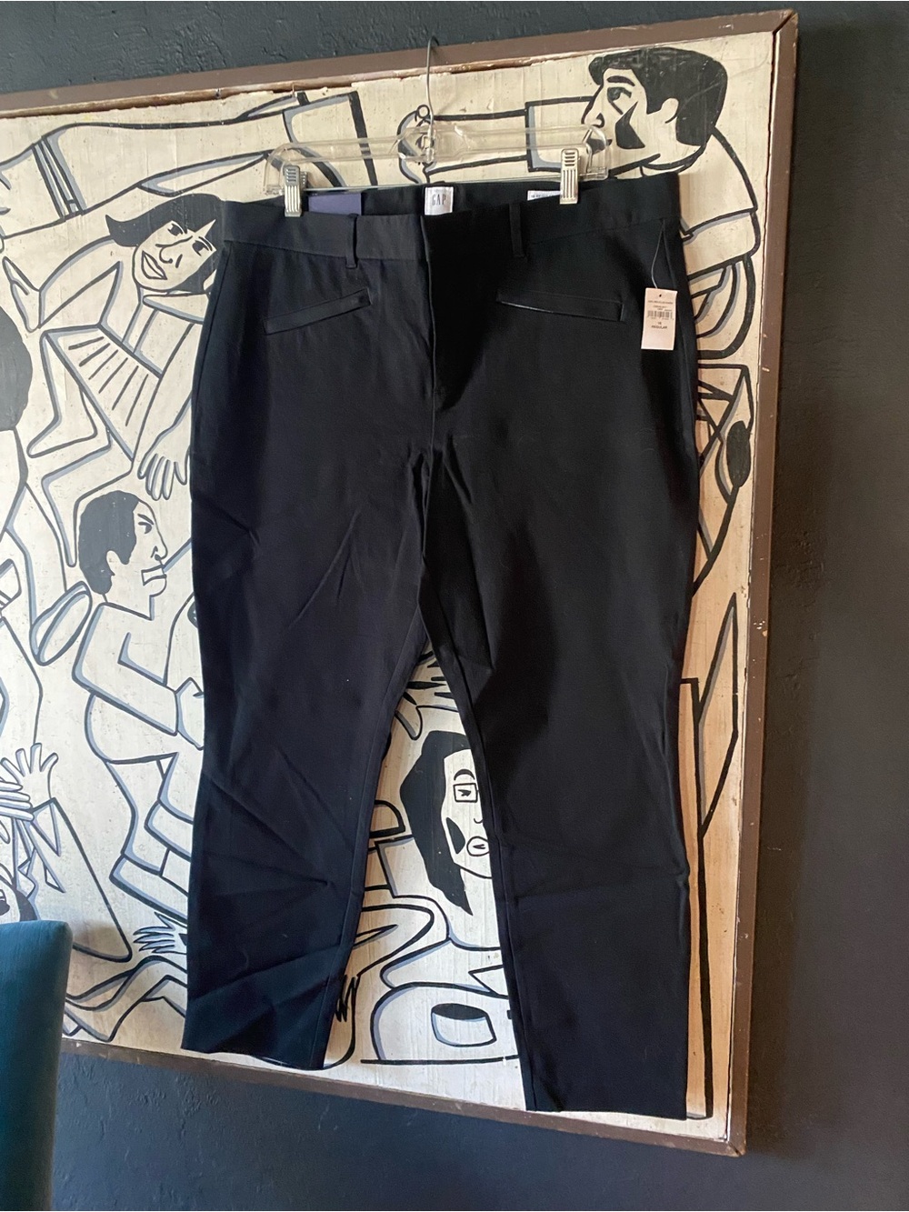 GAP Black Women's Slim Crop Trousers